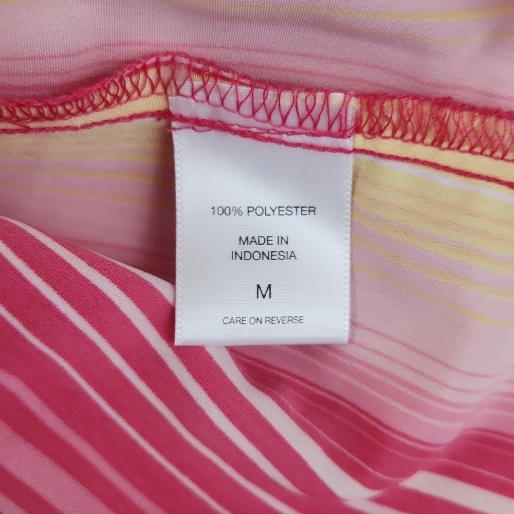 NWT New York & co pink yellow stripped collared dress - Picture 11 of 11